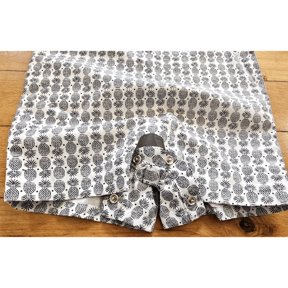 Janie And Jack Baby Boys 12 to 18 Months Pineapple Black & White Romper Summer - Picture 5 of 9